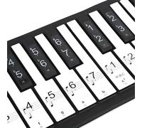 Autocollant pour clavier de piano - 88 touches amovibles - Pour débutants et amateurs d'instruments