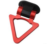 Autocollant pour crochet d'attelage de remorque de voiture en forme de triangle, fabriqué à partir de matériau ABS et plaqué chrome pour un style extérieur (rouge)