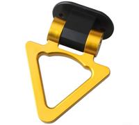 Autocollant pour crochet d'attelage de remorque de voiture en forme de triangle, fabriqué à partir de matériau ABS et plaqué chrome pour un style extérieur (jaune)