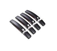 Autocollant Pour De Voiture Autocollant Pour Poignée De Porte De Voiture Accessoires Pour Land Rover Discovery 4 LR4 Pour Range Rover Sport 08-13 Pour Freelander 2 10-15(Matt black,With hole)