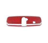 Autocollant Pour De Voiture Coque Décorative De Rétroviseur Intérieur De Voiture Pour Bronco 2021 2022 2023 Pour Mustang 2015-2024(Red Carbon fiber)