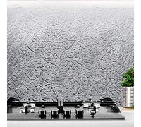 Autocollant pour dosseret de cuisine avec couche de feuille d'aluminium pour résister à l'huile de cuisson et à l'exposition à la vapeur (40 cm x 10 m)