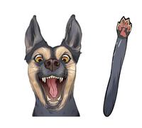 Autocollant pour essuie-glace avec chien, autocollant pour essuie-glace arrière avec chien | Autocollant chien autocollant | Imperméable drôle beau chien autocollants pour téléphone, décoration de