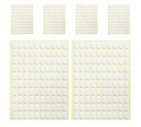 Autocollant pour Faux Ongles Français, Forme Ovale Blanche, 6 Feuilles | Double Face Adhésif, Pose Nette et Ajustée, pour Manucure DIY ou Salon