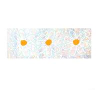 Autocollant pour fenêtre en verre avec motif floral marguerite - Décoration durable pour surfaces vitrées d'intérieur - En PVC pour une forte adhérence