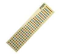 Autocollant pour frettes de guitare, notes et frettes pour débutants et apprenants - 6 cordes - Guitare électrique acoustique (Multicolore)
