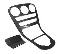 Autocollant Pour Garniture De Panneau De Console Centrale Pour Mercedes Pour Benz Classe C W205 2015-2018 Pour GLC X253 2016-2018 PYPFQUMQGR(No clock)