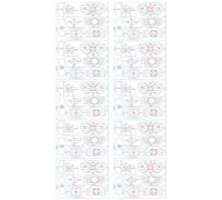 Autocollant pour Golf Putting - 10 Feuilles D'autocollants D'alignement Swing,Accessoire D'entraînement De Golf De Précision - Pour La Pratique De La Distance De Swing Pour Les Sports Intérieurs Et En