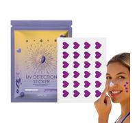 Autocollant pour le visage, plaques de blocage de soleil en forme de cœur - autocollant portable, accessoires d'extérieur absorbant rapidement pour les vacances à la plage