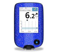 Autocollant pour lecteur FreeStyle Libre 2 & 3 Sparkling Glitter Couleur bleu dynamique