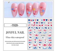 Autocollant Pour Ongles Bleu Haut De Gamme",1 Pièce,Adhésif Pour Les Yeux Exquis,Curseur Pour Nail Art,"Applique De Miles #N2