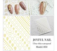 Autocollant Pour Ongles Bleu Haut De Gamme",1 Pièce,Adhésif Pour Les Yeux Exquis,Curseur Pour Nail Art,"Applique De Miles #J3