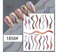 Autocollant Pour Ongles Bleu Haut De Gamme",1 Pièce,Adhésif Pour Les Yeux Exquis,Curseur Pour Nail Art,"Applique De Miles #H2