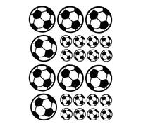 Autocollant pour ordinateur portable en forme de ballon de football, pose flexible pour décorer vos murs ou vos fêtes, égayez vos espaces grâce