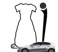 Autocollant pour pare-brise arrière de voiture | Décoration animale - Autocollant de queue de chien - Pour berline, SUV, fenêtre, porte latérale, capot, maison, réfrigérateur, mur