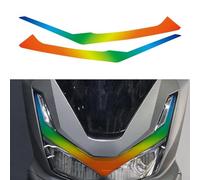 Autocollant pour phare avant avec design en V transparent pour Honda PCX160 Compatibilité et attrait visuel (A)