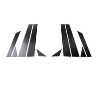 Autocollant pour Pilier BC pour Audi A4 2017-2021 Garniture de Poteau de Pilier Autocollant décoratif pour Montant de portière de véhicul.,Bright Black Style-10pcs