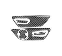 Autocollant Pour Pour Mustang GT 2015-2021 Accessoires De Voiture Intérieur En Fiber De Carbone Siège De Voiture Bouton De Réglage Panneau Cadre Revêtement D'habillage Autocollant Décor Moulages intér