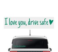 Autocollant pour rétroviseur de voiture « I Love You » avec cœur, lettres étanches, accessoires cadeau pour femme, fête des mères, pare-brise, véhicules