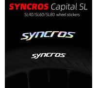 Autocollant pour roues de vélo de route Syncros Capital SL 40 60 80, film décoratif imperméable pour cyclisme, autocollants pour jantes de vélo, accessoires de cyclisme (SL 40)bright gold