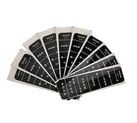 Autocollant pour violon 4/4, 3/4 et 1/8 : guide de doigté pour débutants avec adhésif sans résidu ; étiquettes noires et bleues indiquant les positions des notes pour (BC02 3/4 noir)