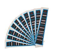 Autocollant pour violon 4/4, 3/4 et 1/8 : guide de doigté pour débutants avec adhésif sans résidu ; étiquettes noires et bleues indiquant les positions des notes pour (BC05 4/4 bord bleu)