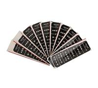 Autocollant pour violon pour débutants, accessoires pour violon avec guide de touche noir et bleu, non autocollant pour violon 4/4 3/4 1/8 pour apprendre facilement les notes et (BC04 1/8 noir)