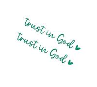 Autocollant pour vitre de rétroviseur | Autocollants pour fenêtre de voiture « Trust in God », autocollants et décalcomanies pour maman, papa, collègues, famille, amis