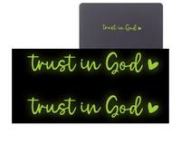 Autocollant pour vitre de vue arrière | Trust in God Vehicles Autocollants de fenêtre de voiture | Décalcomanies de voiture, accessoires de verre de vue arrière pour la famille, les amis, les hommes
