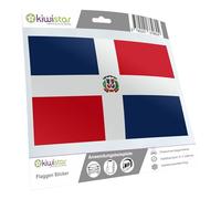 Autocollant pour voiture drapeau Sticker 15 cm République dominicaine laminé très longue tenue Bar