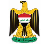 autocollant pour voiture " IRAK - BLASON " Coat of Arms Car Sticker Iraq (env. 11x7 cm)