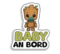 Autocollant pour voiture, motif bébé super-héros, résistant aux intempéries et aux UV