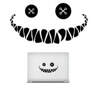 Autocollant pour voiture - Motif visage souriant - Imperméable et créatif | Autocollant amusant pour fenêtre de voiture, vélo électrique, moto, sticker mural avec visage souriant