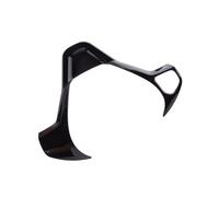 Autocollant pour Volant Panneau Volant Intérieur Voiture, Cadre Revêtement D'habillage, Trou De Bouton, Noir Brillant, pour F&ord pour Fiesta Mk7 Mk7.5 2017 2016 - 2009 Housse Volant