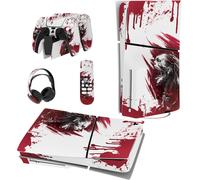 Autocollant Protection Pour Ps5 Slim Standard Console, Sticker Skin Pour Ps5 Manette & Télécommande & Casque & Station De Charge,Disc Edition-Zombie De Sang[Yin4182631]