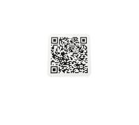 Autocollant QR Code avec lien modifiable - Chaque sticker lien individuel - 3 tailles (1 autocollant QR blanc, 6 x 6 cm)