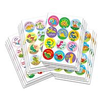 Autocollant Récompense, 3.8cm Dinosaure Autocollant Gommettes Stickers, Autocollants de Récompense pour Enfants, Autocollants De Récompense Pour Les étudiants, Dinosaure Thèmes Stickers(192pcs)