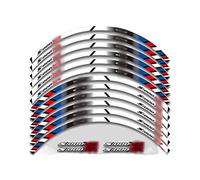 Autocollant Réfléchissan Décoration Jante Pneu Roue D'équipemen Moto pour B&MW S1000XR S1000 XR (Couleur : BlackOne)