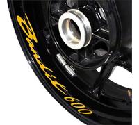 Autocollant Réfléchissant Bande Jante Roue Moto, Ensemble Complet D'autocollants Avant Et Arrière Pour SUZUKI Pour BANDIT 600 Bandit600 Fond jante réfléchissant(Color4)