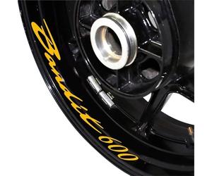 Autocollant Réfléchissant Bande Jante Roue Moto, Ensemble Complet D'autocollants Avant Et Arrière Pour SUZUKI Pour BANDIT 600 Bandit600 Fond jante réfléchissant(Color4)