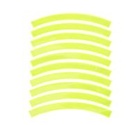 Autocollant Réfléchissant D'avertissement pour Roue de Vélo, Sécurité | Bande en Plastique, Motif Fluorescent, Adhésif pour Jante, Usage Urbain sous Pluie, Retrait sans Trace