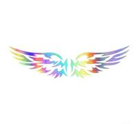 Autocollant réfléchissant en vinyle avec ailes d'ange pour pare-brise de moto, vélo, carrosserie et casque avec performance extérieure résistante à la décoloration (couleur )