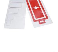 Autocollant réfléchissant en vinyle pour pare-chocs, guitares, réfrigérateurs et autres surfaces plates et lisses (rouge)