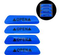 Autocollant Réfléchissant Pare-Chocs Bleu Fluorescent Motif Trapèze Grille Diamant Autocollant Réfléchissant Voiture Décoration Personnalisée Carrosserie Porte Vitre Tableau Bord