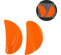 Autocollant Réfléchissant Pare-Chocs Fluorescent Orange Rouge Motif Semi-Cercle Œil Autocollant Réfléchissant Voiture Personnalisée Corps Porte Fenêtre / Tableau Bord / Volant