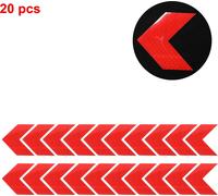 Autocollant Réfléchissant Pare-Chocs Rouge Grand Flèche Directionnelle En Losange Grille Réfléchissante Autocollant Voiture Décoration Personnalisée Corps Véhicule Porte Fenêtre