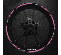 Autocollant Réfléchissant pour Jante De Moto Kit D'autocollants Décoratifs pour Pneus Avant Et Arrière pour Kawasaki Z300 des pièces de Rechange(Style 19)