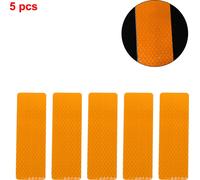 Autocollant Réfléchissant Pour Pare-Chocs Jaune Fluorescent En Forme De Rectangle Avec Motif De Grille En Losange Autocollant De Voiture Réfléchissant Décoration Personnalisée