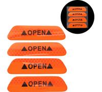 Autocollant Réfléchissant Pour Pare-Chocs Orange Fluorescent Motif Trapèze Diamant Grille Réfléchissant Décoration Personnalisée Pour Corps Véhicule Porte Fenêtre / Tableau Bord