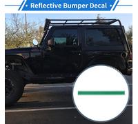 Autocollant Réfléchissant Pour Pare-Chocs Vert Motif À Rayures Rectangulaires Autocollant De Voiture Réfléchissant Décoration Personnalisée Corps De Véhicule Ou Porte Ou Fenêtre